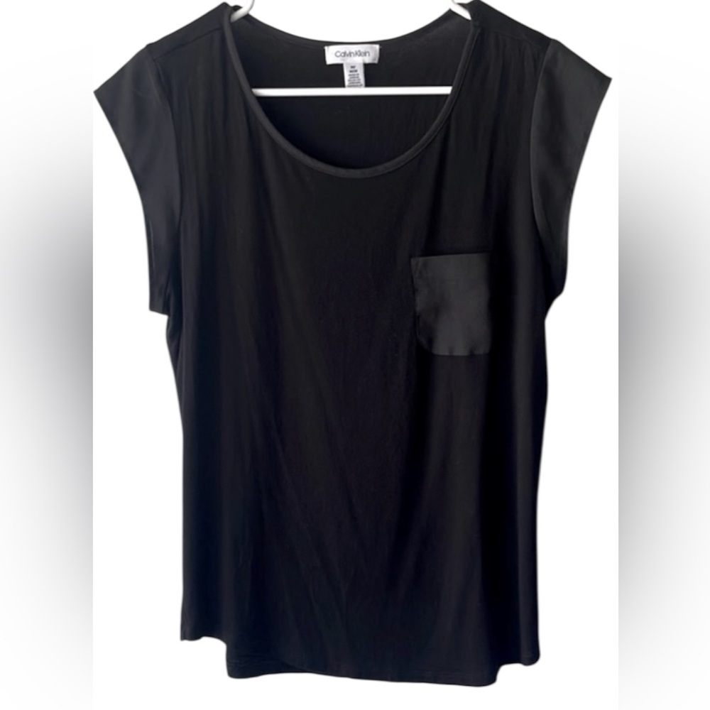 Calvin Klein Black Relaxed Short Sleeve Tee